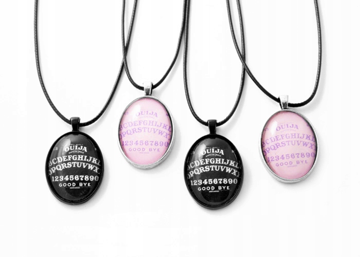 wisiorek OUIJA naszyjnik Goth Gothic Pastel Grunge Kamień Bez kamienia