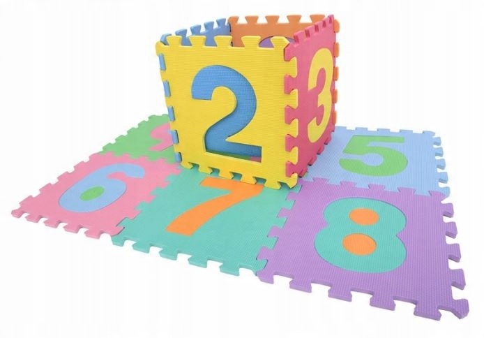 

Mata Piankowa Eva Puzzle Piankowe Cyfry XXL 10 szt
