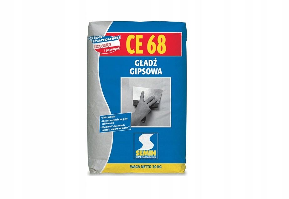 

Semin CE68 Gładź Gipsowa Francuska 20KG