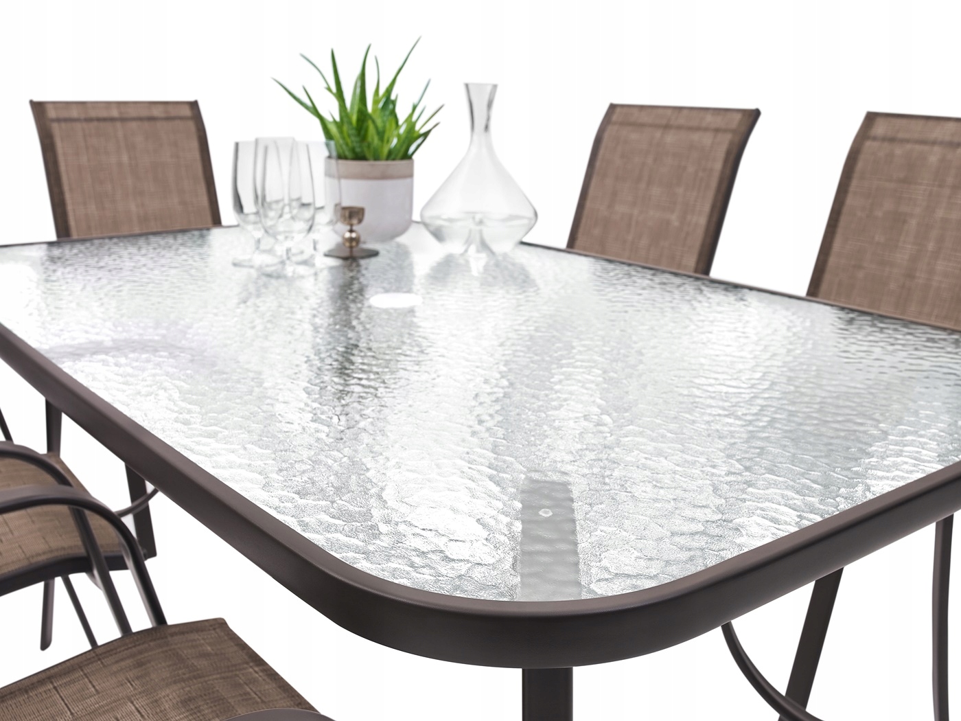 MEBLE OGRODOWE ZESTAW STÓŁ 6+1 NA TARAS BALKON Linia MAT-150