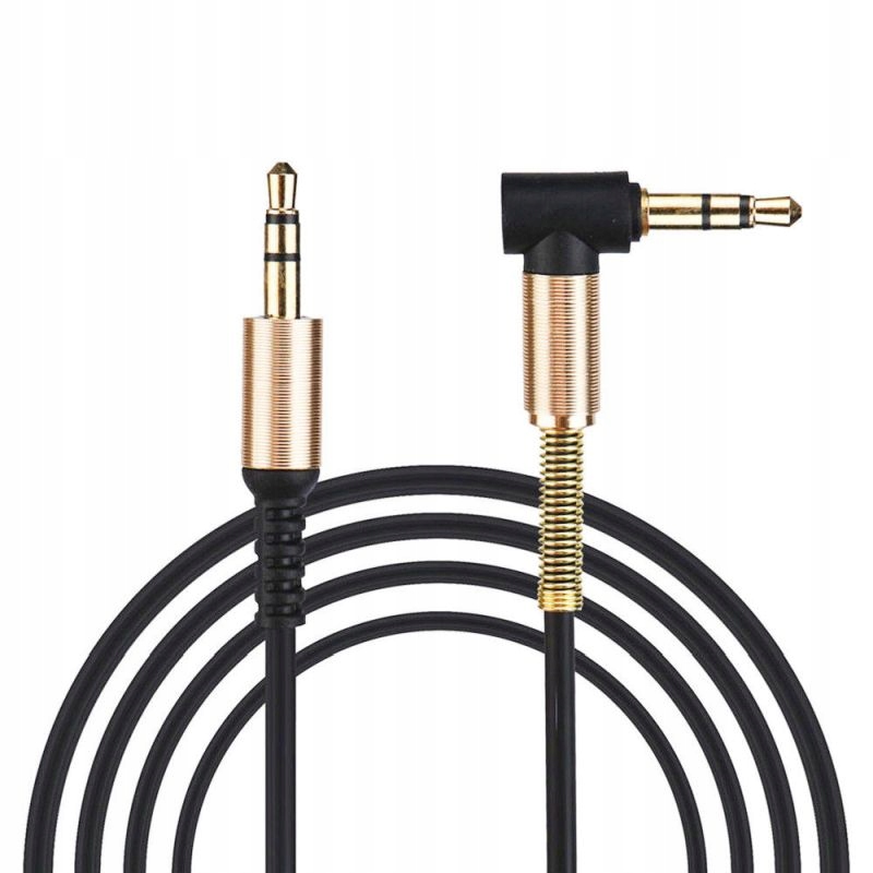 

Kabel Przewód Kątowy Aux Mini Jack 3,5mm 1M Audio