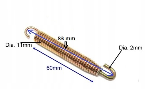 Sprężyna JMT do wydechu 83mm Producent JMT