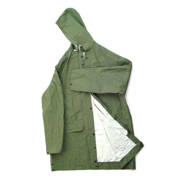 Płaszcz przeciwdeszczowy z kapturem, zielony, XXL Kod producenta PPD