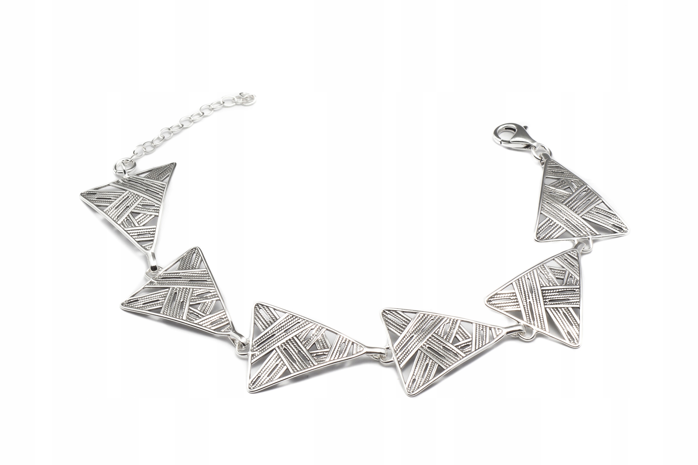 Krásný Stříbrný Náramek, Samotné Stříbro MAX.21 CM