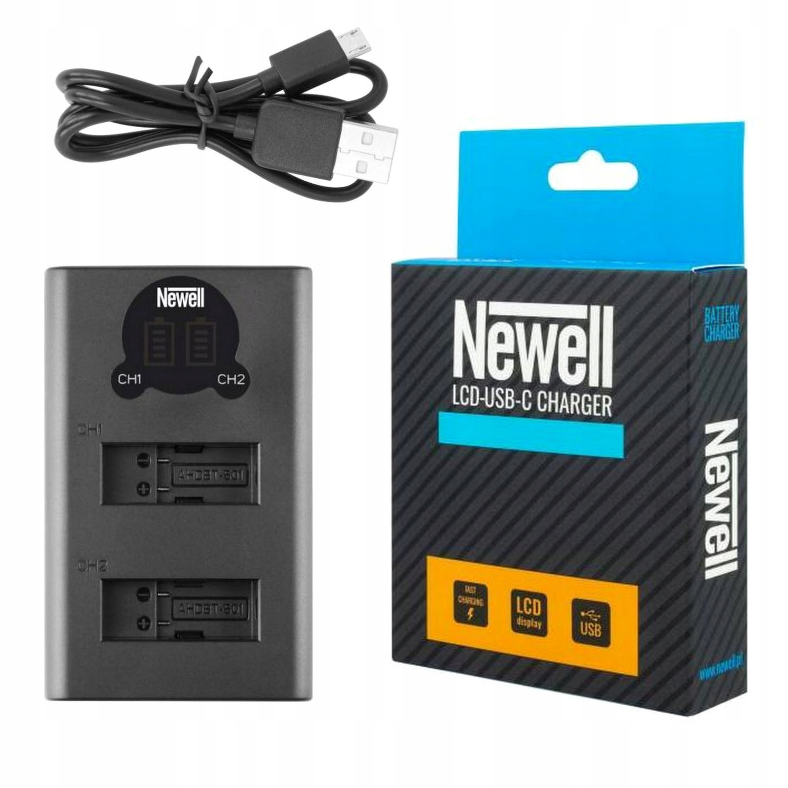

Ładowarka dwukanałowa Newell do Gopro 5 6 7