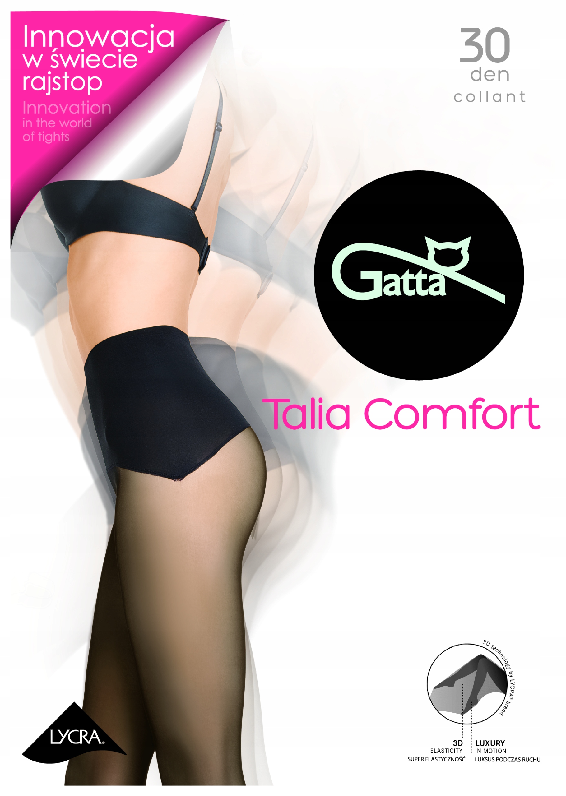 

Rajstopy Gatta Talia Comfort 30 Den 4/L Kolory
