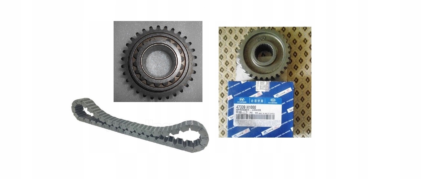 47356H1000 47338H1000 - ЛАНЦЮГ РЕДУКТОРА КОЛЕСА КОМПЛЕКТ KIA SORENTO І II