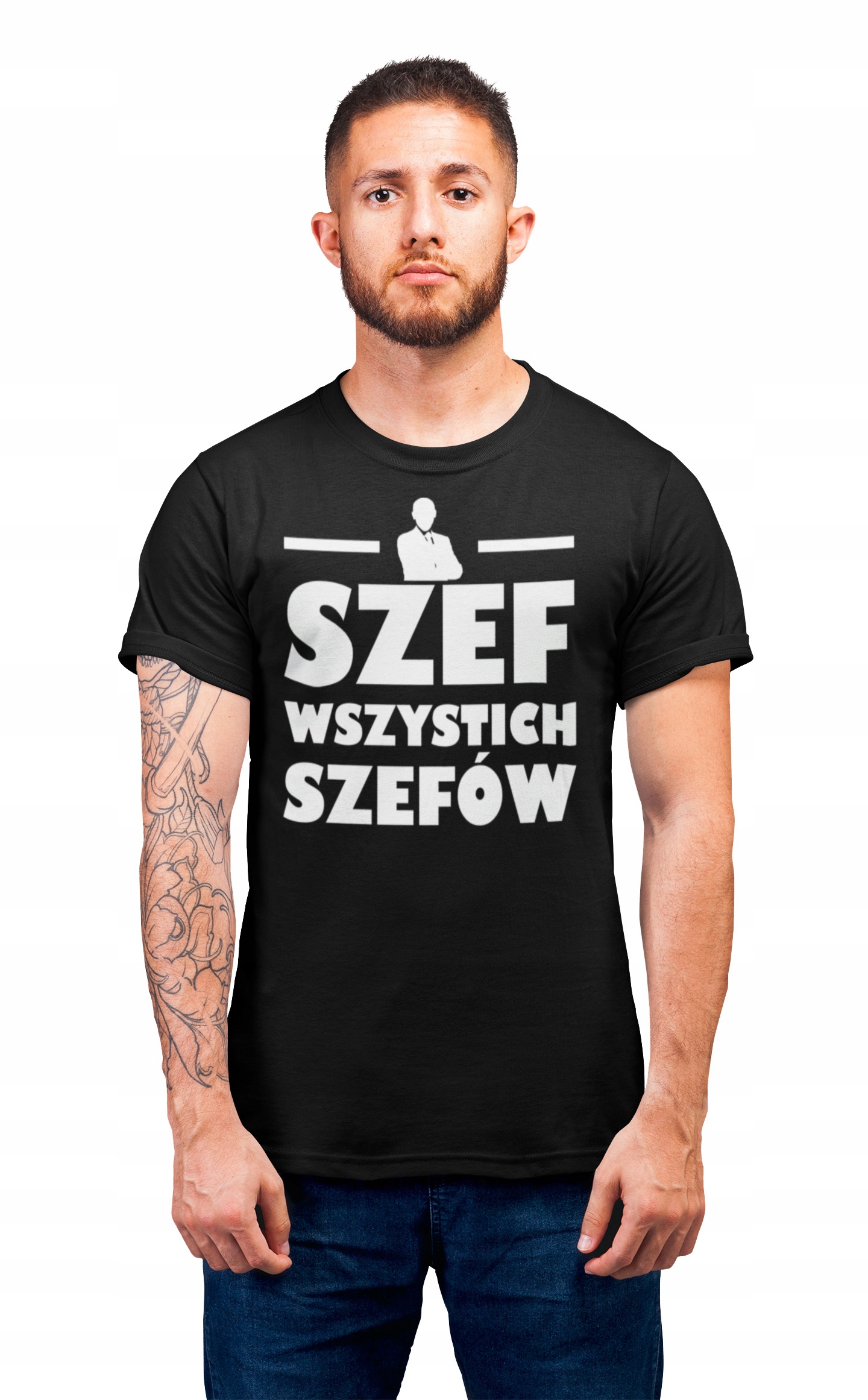 

Tshirt Szef Wszystkich Szefów Śmieszna Zabawna Hit