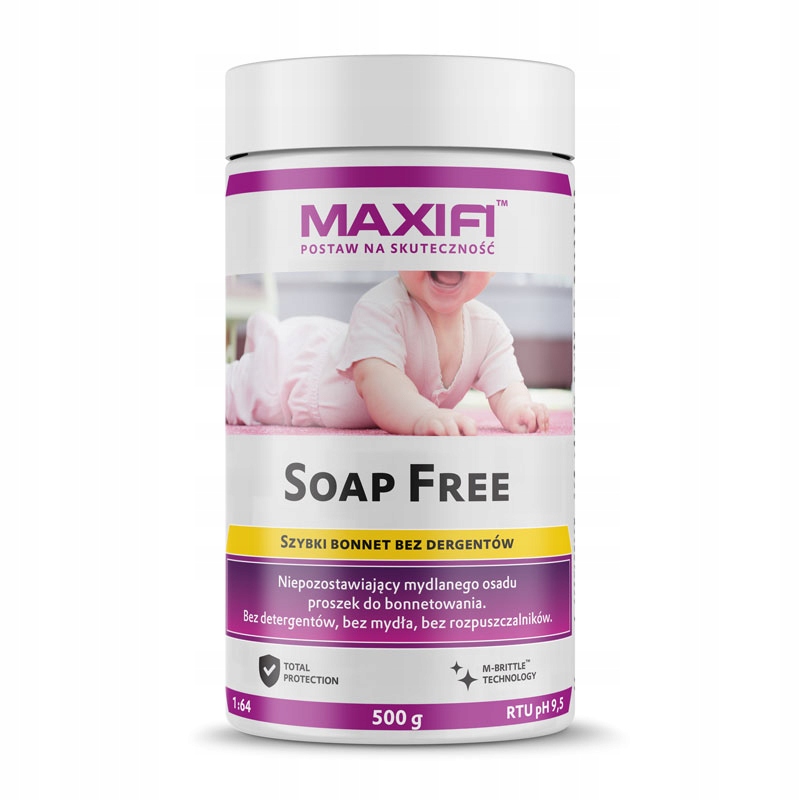 

Maxifi Soap Free 500g bonnet bez detergentów