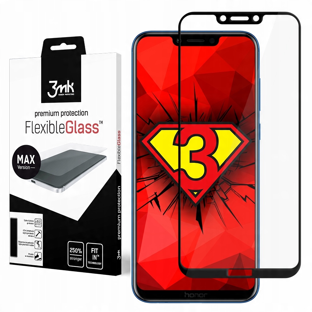 

Szkło na cały ekran do Honor Play 3mk Fg Max Black
