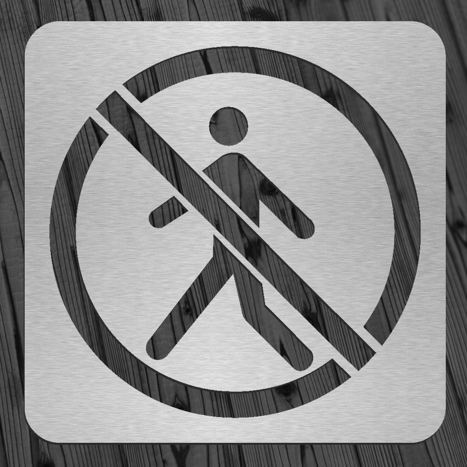 Piktogram, Tabliczka, znak ZAKAZ PRZEJŚCIA Rodzaj inny