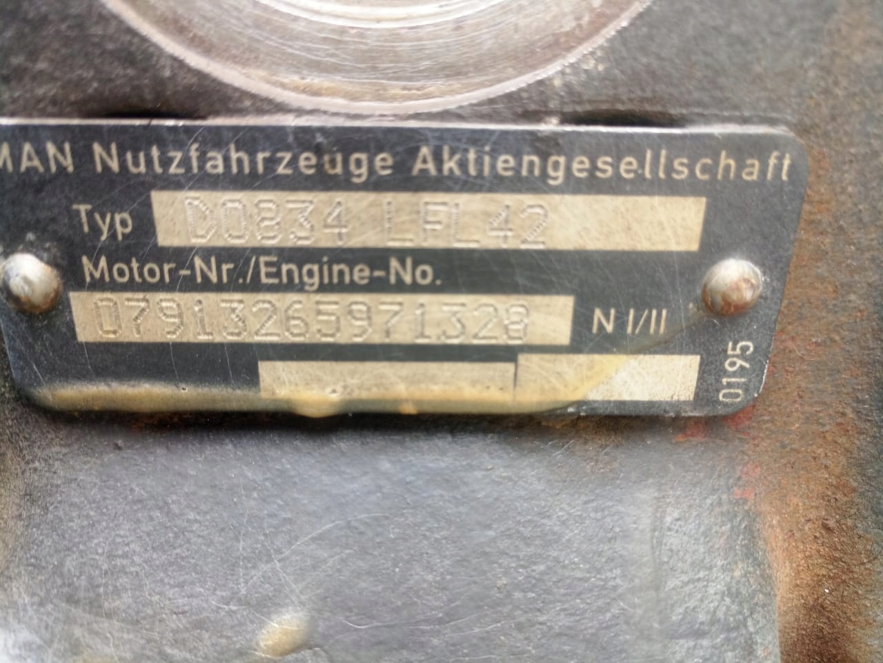 Silnik MAN TGL 180,210 D0834 LFL 42 Typ samochodu Samochody dostawcze Samochody ciężarowe