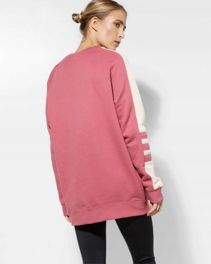 ADIDAS ORIGINALS TRACE MAROON OVERSIZE SWEATSHIRT Rozmiar 38