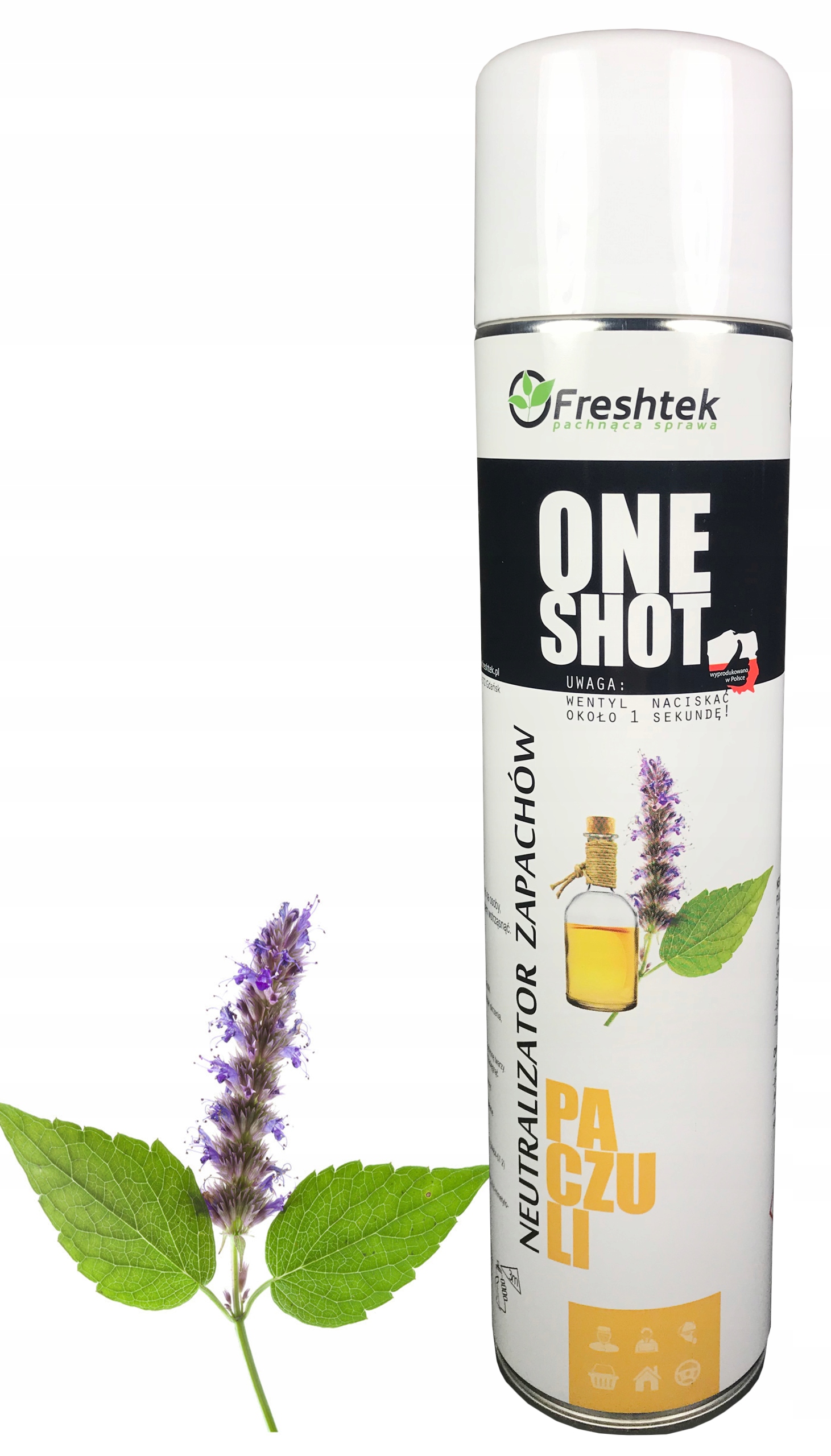 

Neutralizator zapachów Freshtek One Shot Paczuli