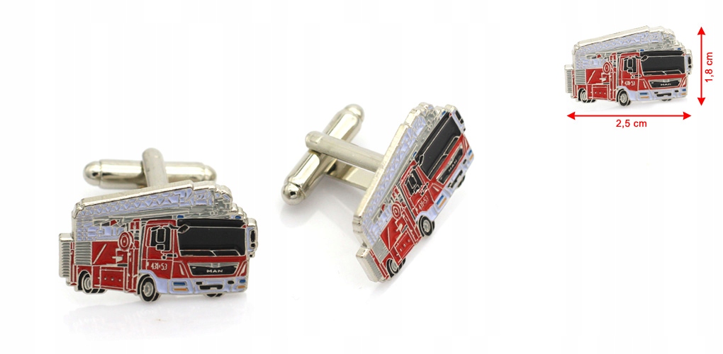 SPINKI DO MANKIETÓW WÓZ STRAŻACKI MAN SHD-25 +etui Marka Inna marka