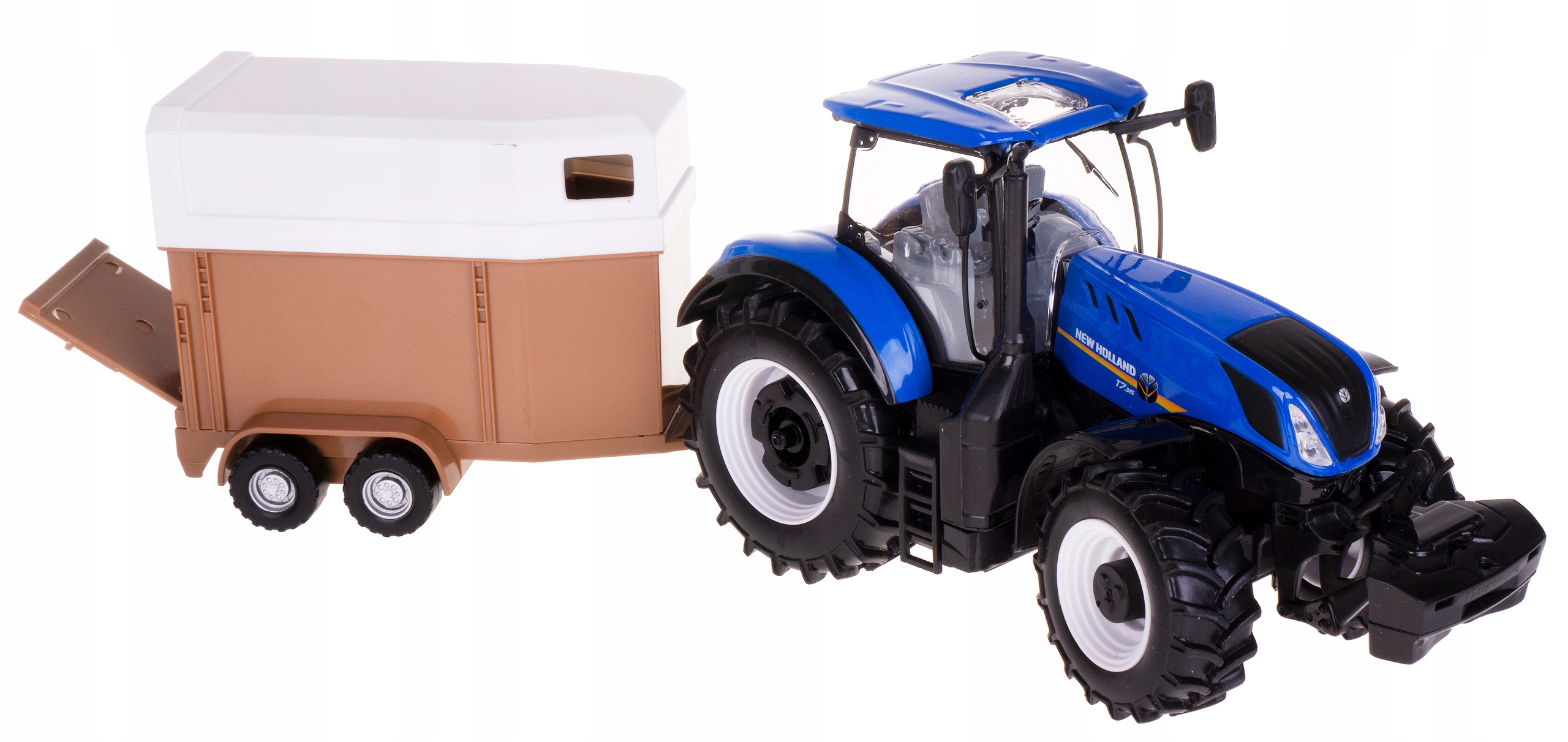 

Traktor New Holland Przyczepa Do Koni Bburago 1:32