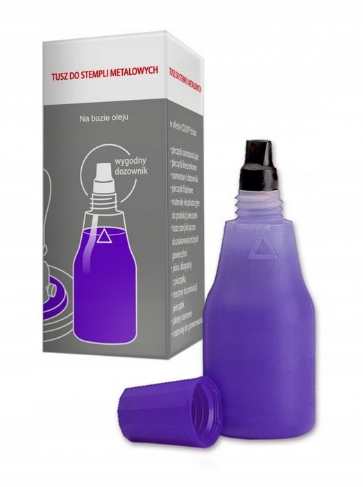 Tusz do pieczątek metalowych COLOP 25 ml fioletowy