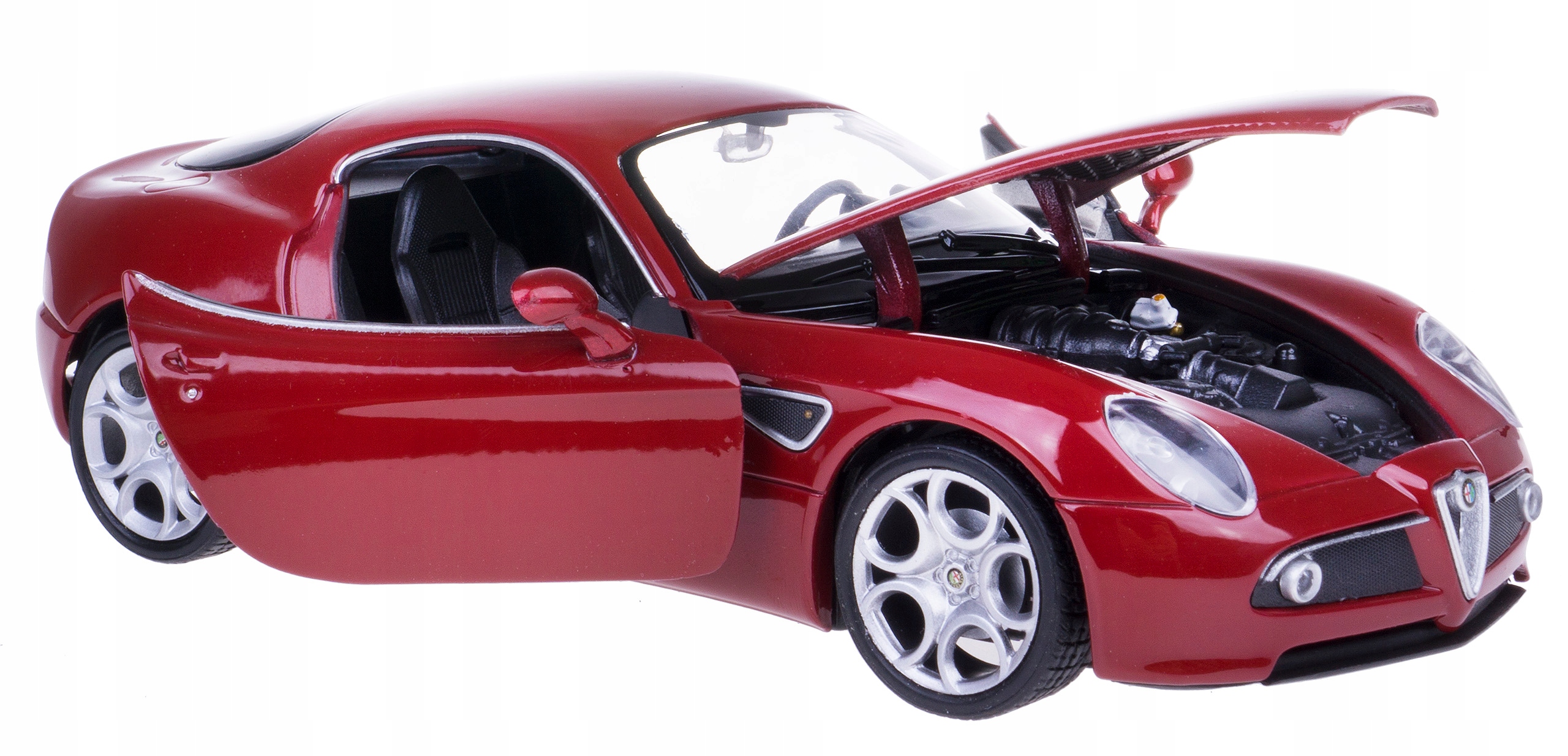 Alfa Romeo 8c Metalowy Model Welly 1 24 Czerwony 8575729722 Allegro Pl