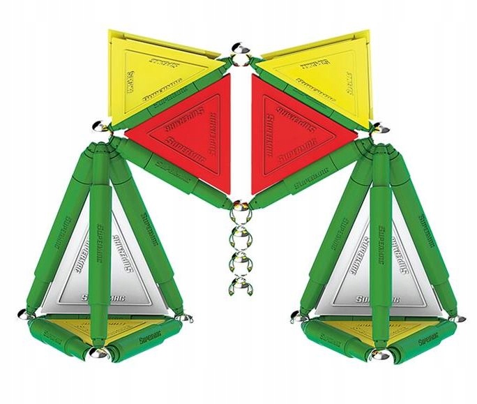 KLOCKI MAGNETYCZNE SUPERMAG TAGS PRIMARY 67 el. Materiał metal plastik