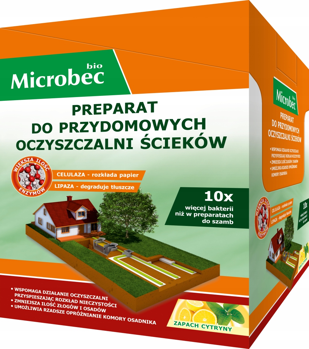

Microbec Bio 10x Więcej Bakterii 1,2 kg Cytryna