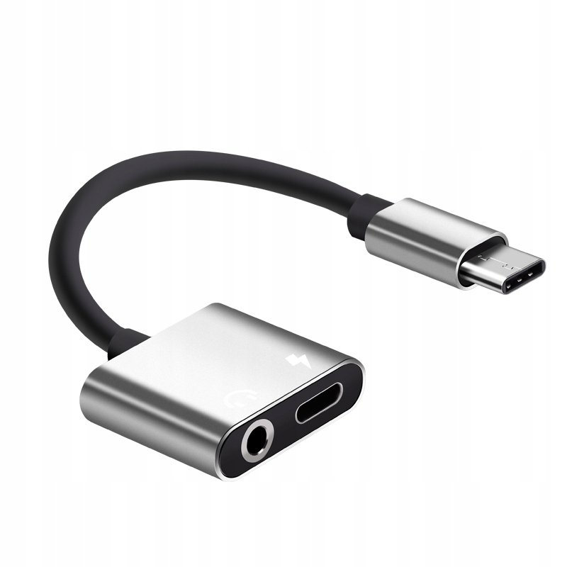 

Adapter Usb-c do Mini Jack 3,5mm Usb-c zasilanie