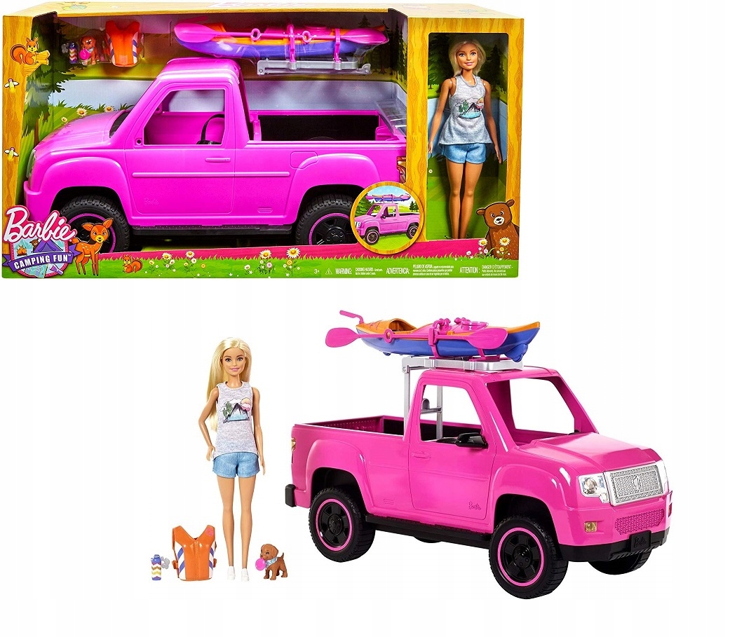 

Lalka Barbie Mega Zestaw Auto Kajak Camping FNY40