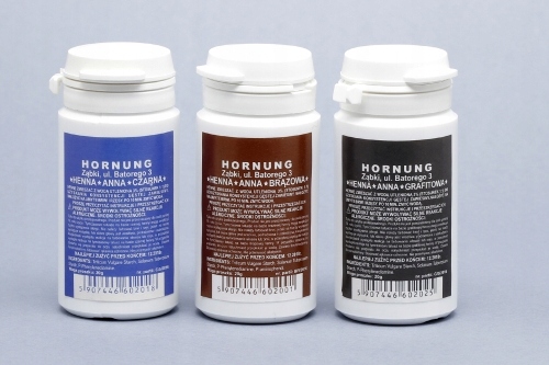 HENNA PROSZKOWA ANNA DO BRWI I RZĘS 20g - CZARNA Kolor czarny