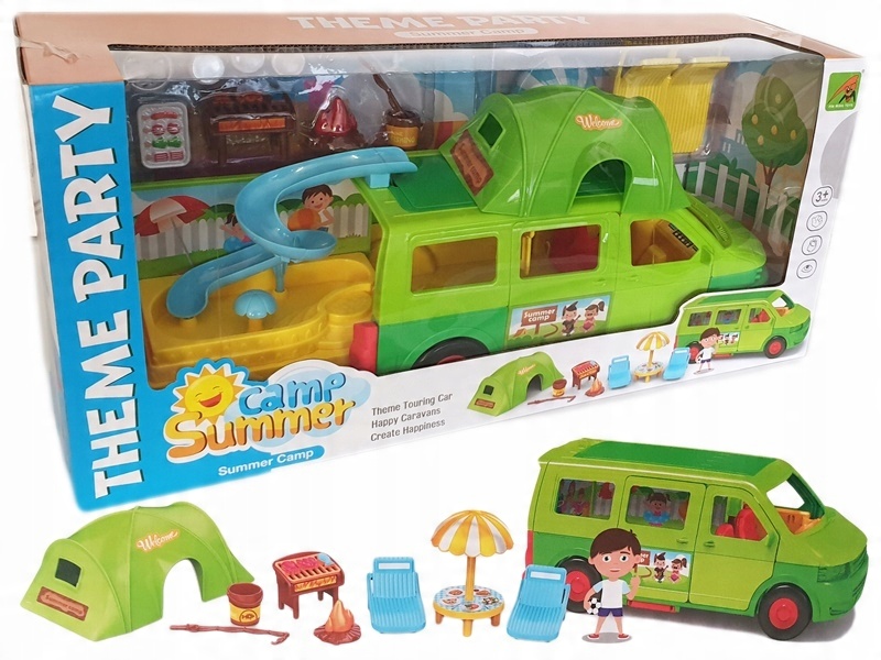 

Duże Auto Kamper Camper wycieczkowy Plac Zabaw