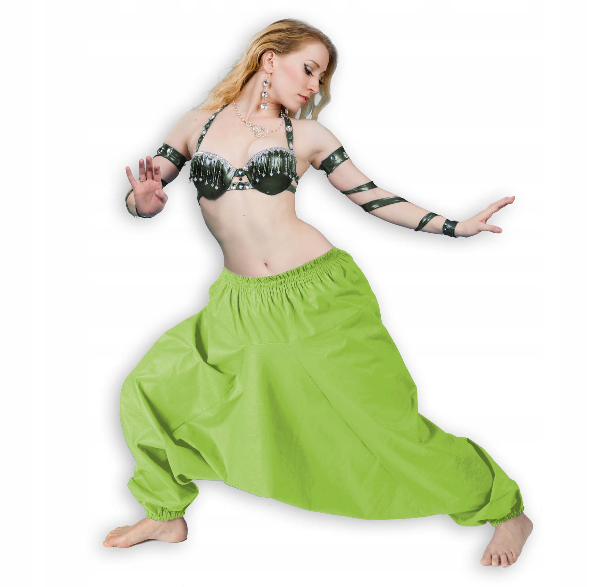 

Szarawary Seledynowe Alladynki Yoga Haremki