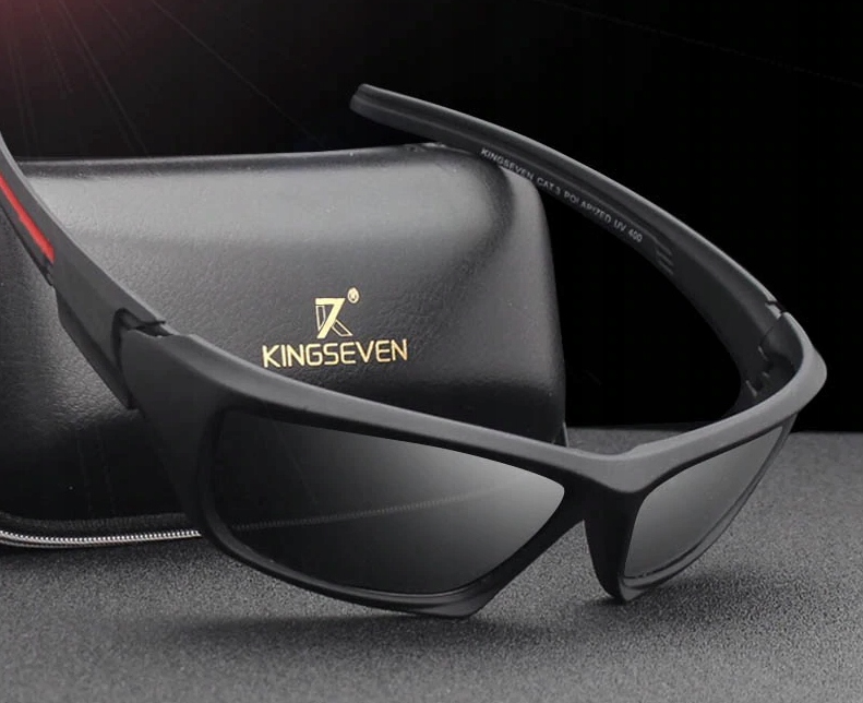 OKULARY MĘSKIE POLARYZACYJNE SPORTOWE ROWER ETUI Typ ochrony filtr UV-400 kat. 3