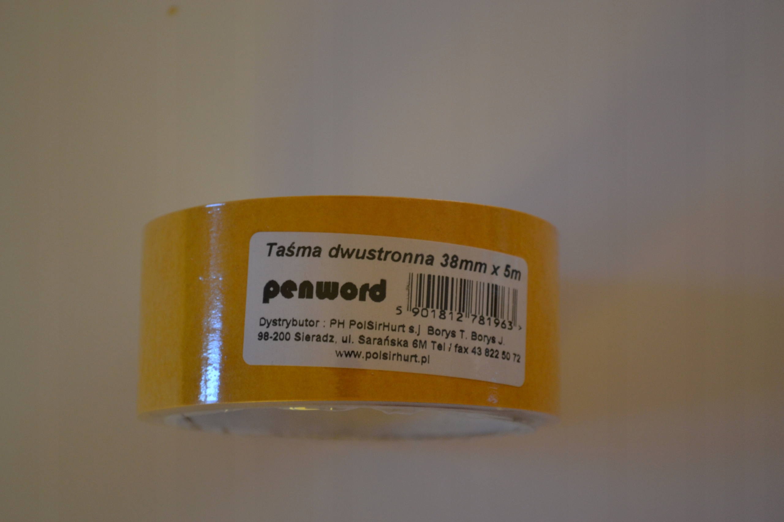 

Penword Taśma dwustronna 38 mm x 5m biurowa montaż