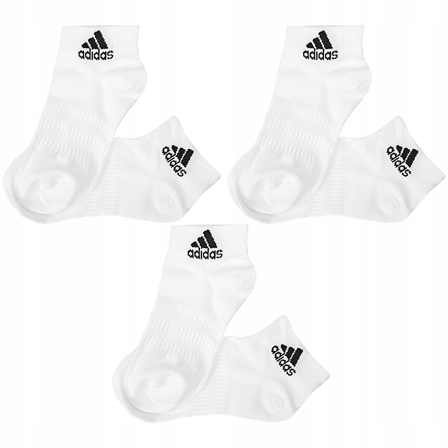 

Skarpetki stopki Adidas męskie 3 pary białe 37-39