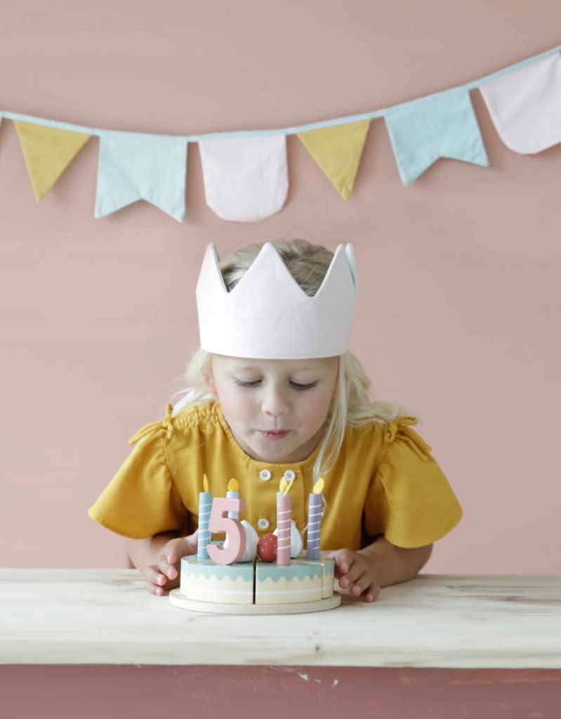 Little Dutch Duży drewniany Torcik Urodzinowy tort Liczba elementów 26 szt.