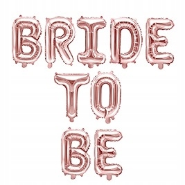

Balony Bride To Be na wieczór panieński rosegold