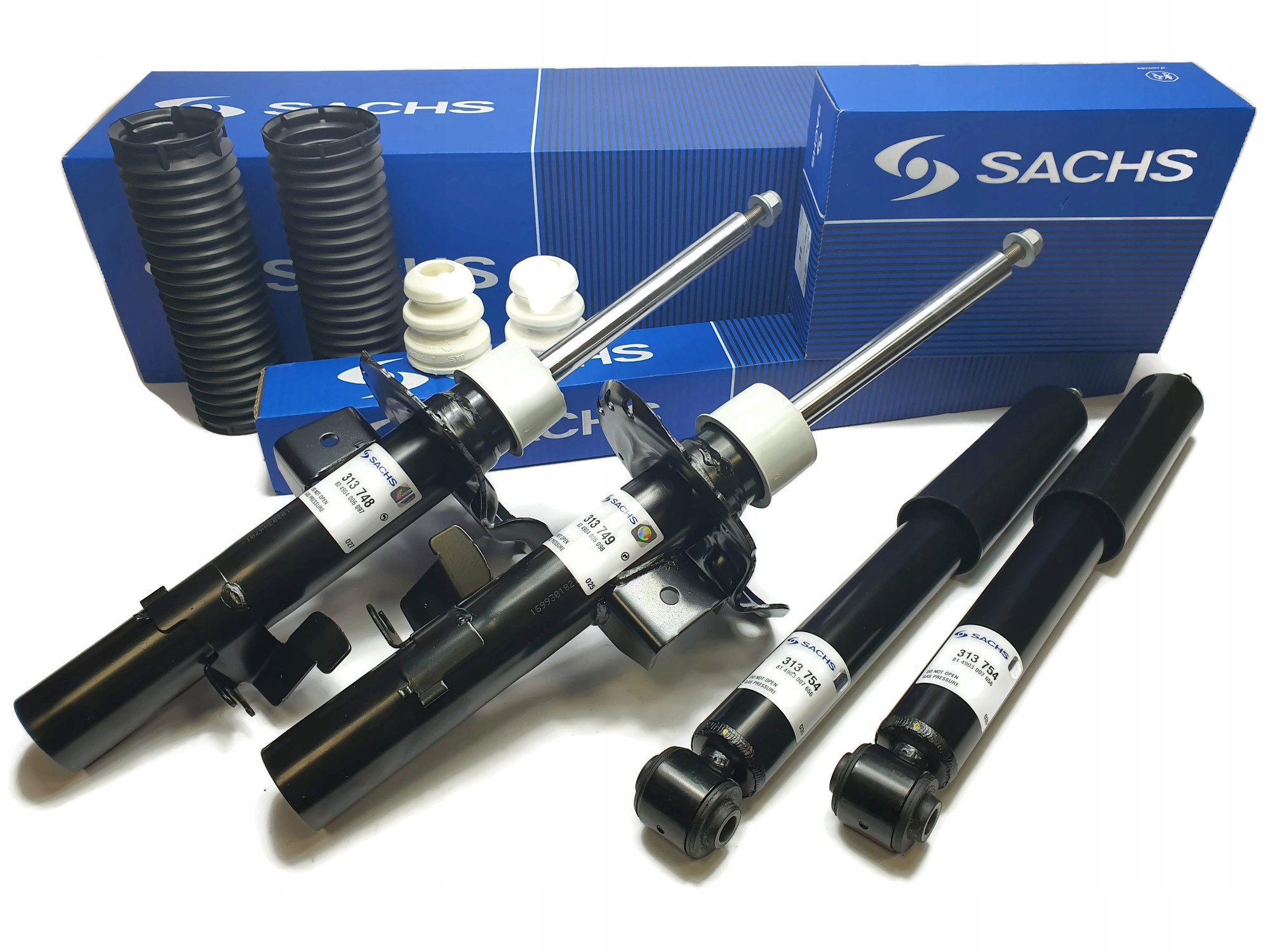 Amortyzatory SACHS FORD MONDEO MK 4 IV + Łożyska Strona zabudowy prawa