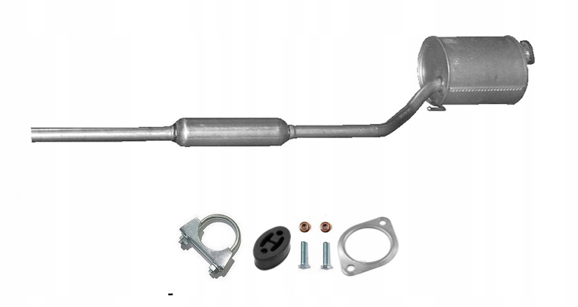 06.01 - DAIHATSU CUORE 1.0 (2000-2002) СРЕДНИЙ ГЛУШИТЕЛЬ