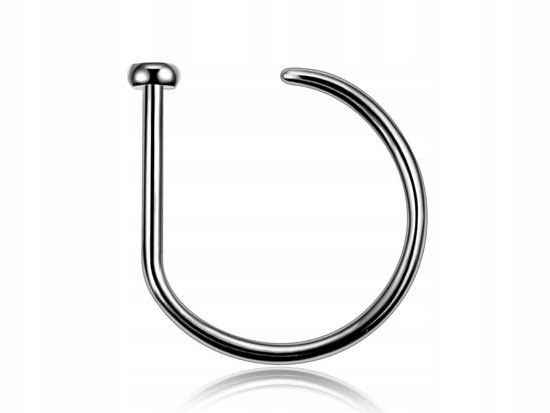 

Kolczyk Do Nosa Nostril Kółko D-ring 1/8 Tytan