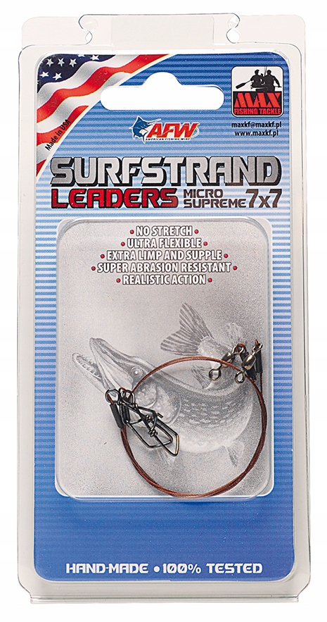 Przypon Surfstrand 7x7, 18 kg – 20 cm, Max Fishing