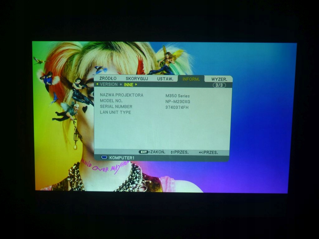 PROJEKTOR RZUTNIK NEC M230X HDMI XBOX PS4 TV KINO Rozdzielczość podstawowa (px) 1024 x 768