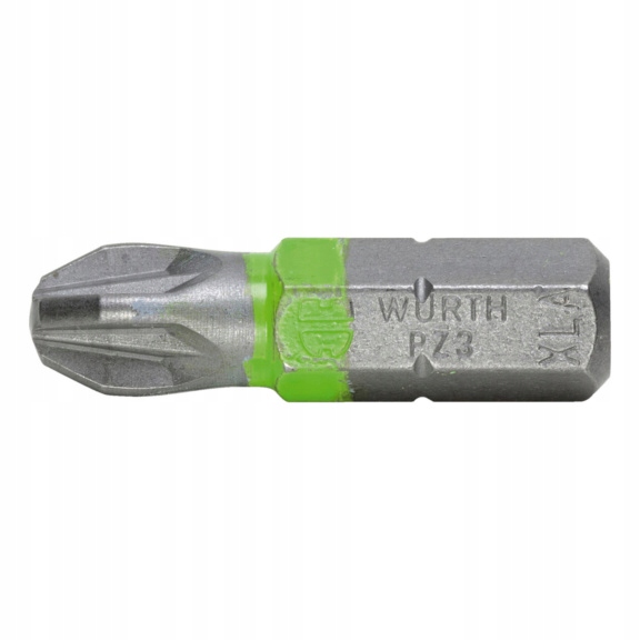 

Wurth Bit Grot PZ3 Zielony DL.25MM 1 szt.