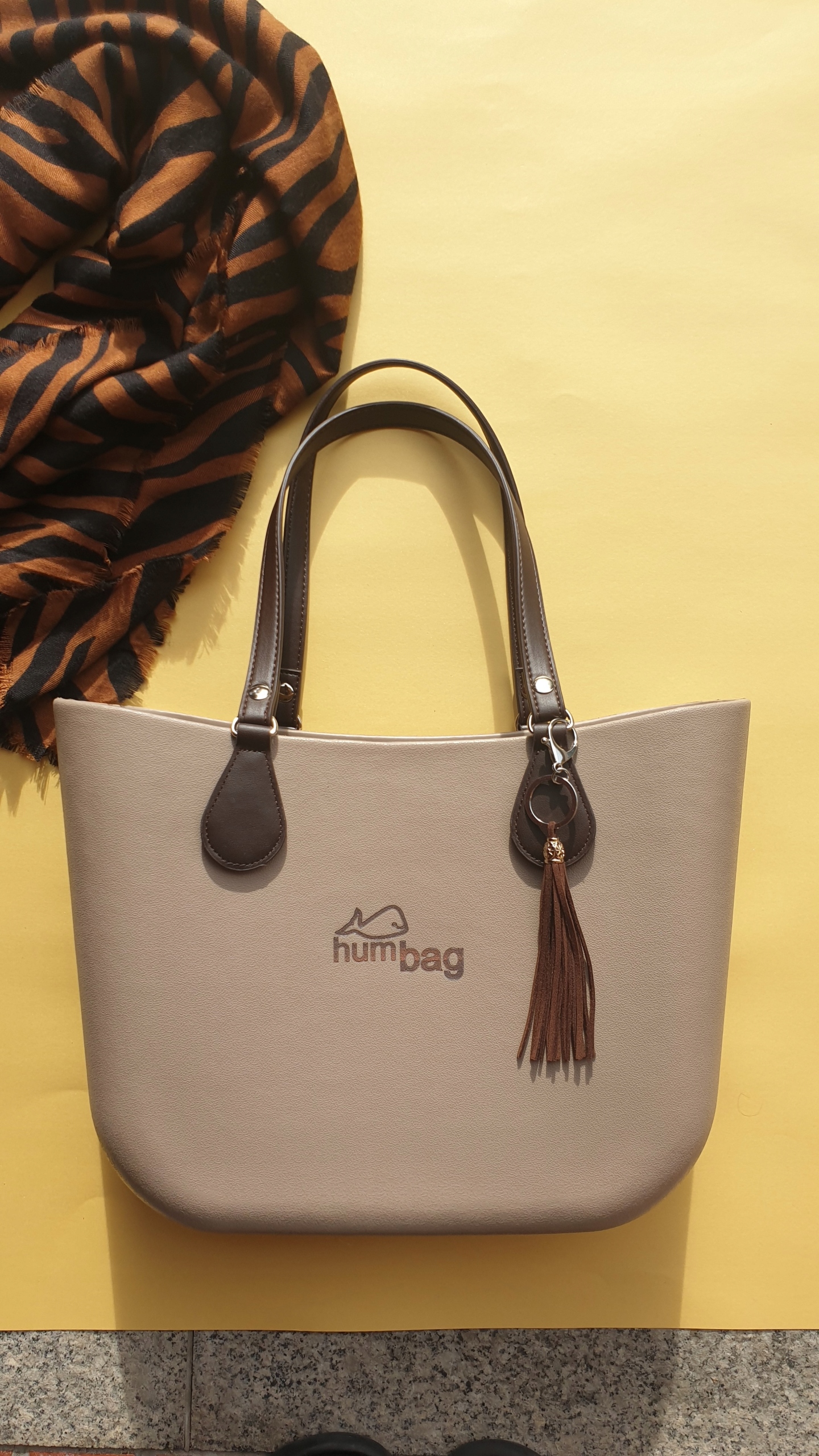 Rączki Do Torebki Humbag Obag Brąz Mat 65cm Marka inna