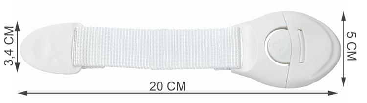 ZABEZPIECZENIE BLOKADA DO DRZWI SZAFEK SZUFLAD HIT Kolor przezroczysty