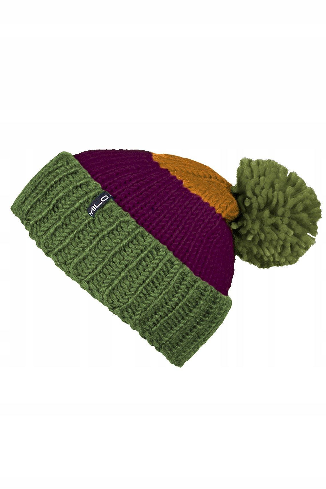 Milo czapka Tapi green/burgund/broun