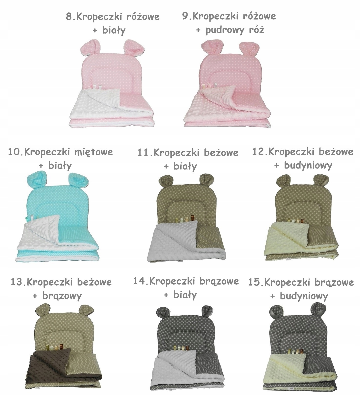 Koc Minky 100x135 + Podusia MIŚ Przedszkolaka Marka inna marka