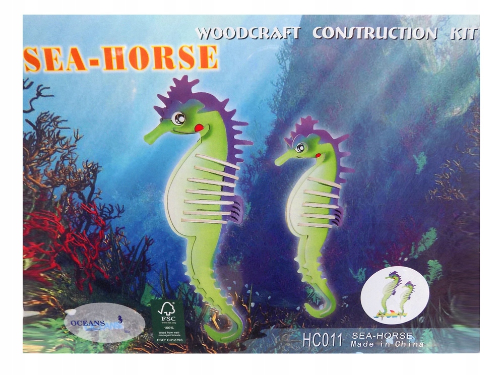 PUZZLE DREWNIANE 3D-Konik Morski