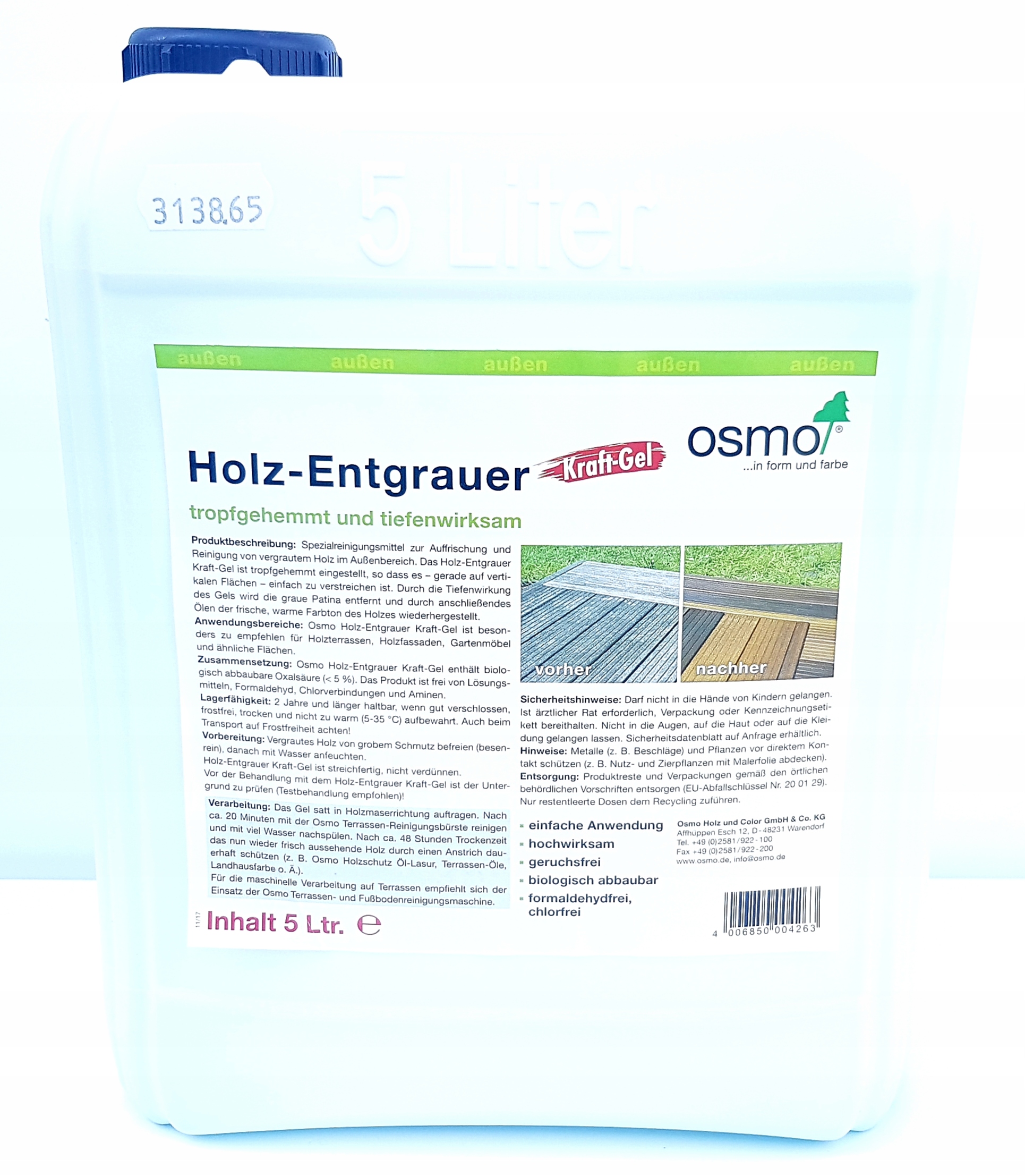 

Osmo 6609 Żel do Usuwania Szarości Drewna 5l