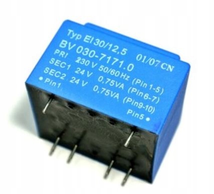 

Transformator 230V / 2x 24V 2x 0,75VA BV030-7171.0