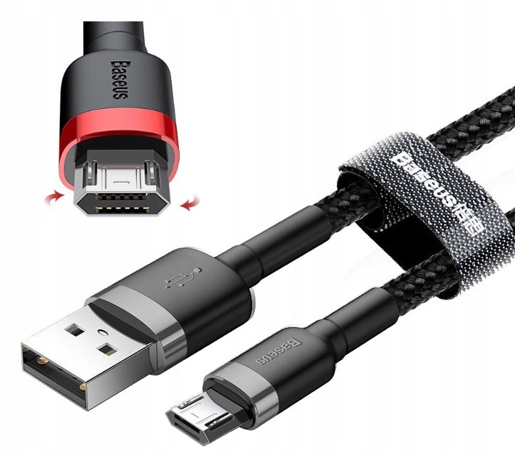 

Baseus Cafule Krótki Kabel micro Usb 2.4A Qc 0,5m