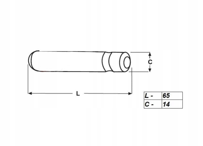 SWORZEŃ ZĘBA SYSTEM CAT J220 6Y3228 65mm f14mm Producent części KTS