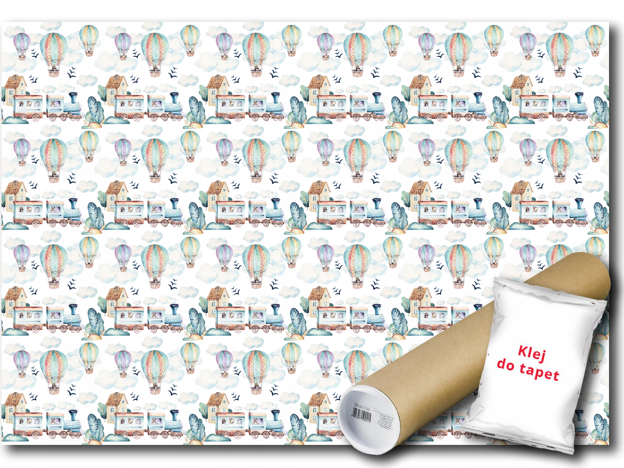 

Fototapeta Winylowa Pociąg Balon Podróż 520x318